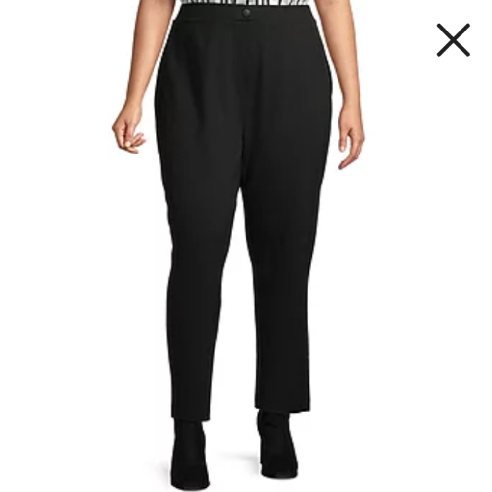 🆕NWT Worthington modern fit slim leg pants size 24W